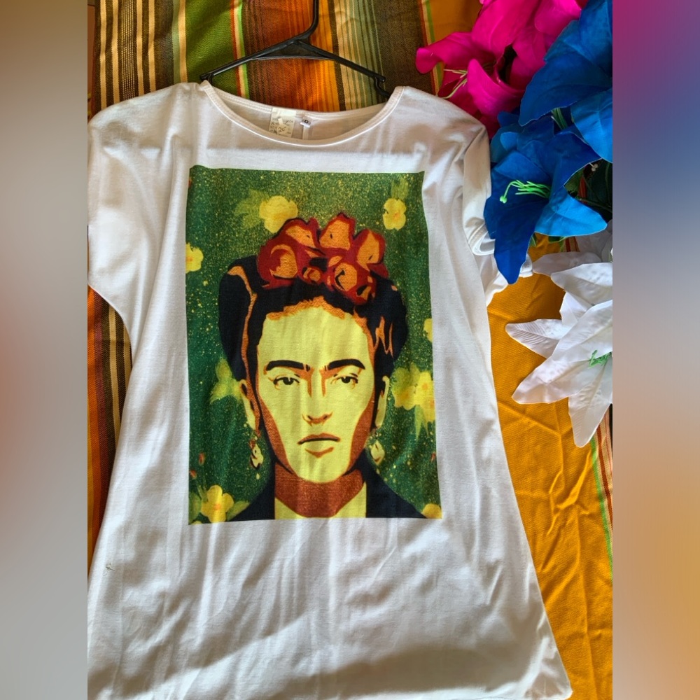 Frida kahlo print t - shirt